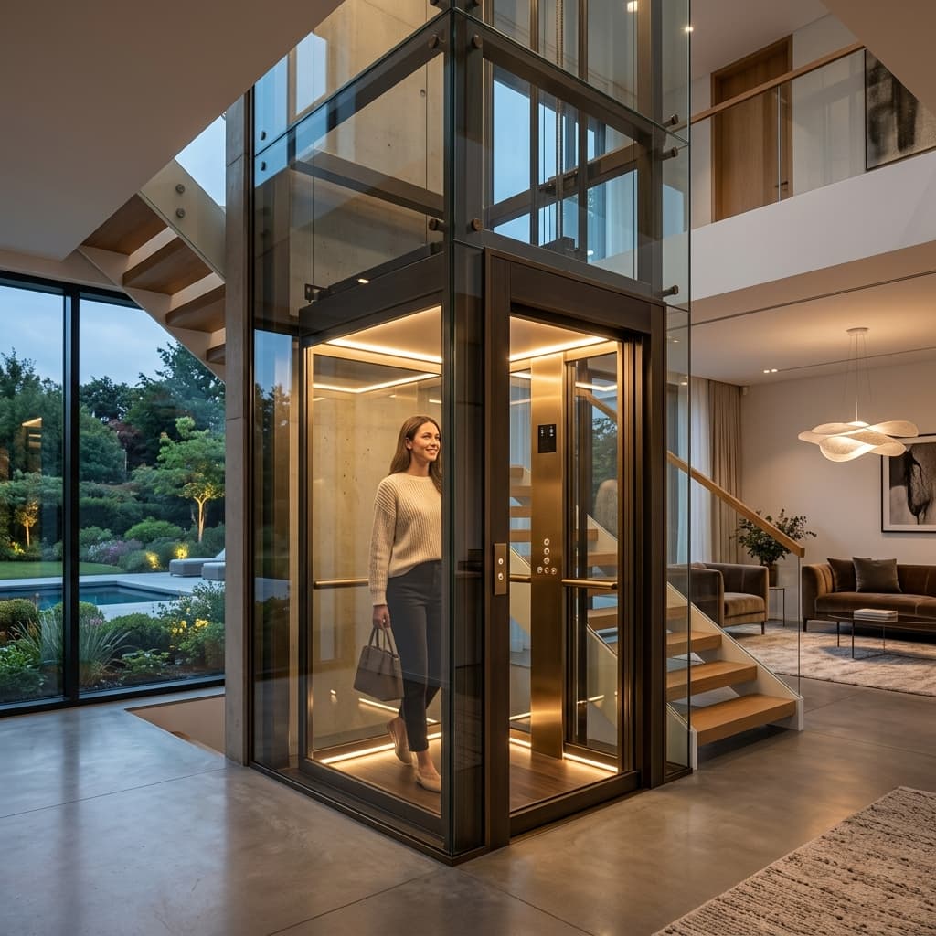 Bespoke Wooden Interior - Shivshakti Elevator Project Bespoke Wooden Interior - cabin in Private Villa, Indore by Shivshakti